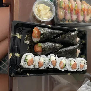sushi, sushi and sashimi, food, sashimi