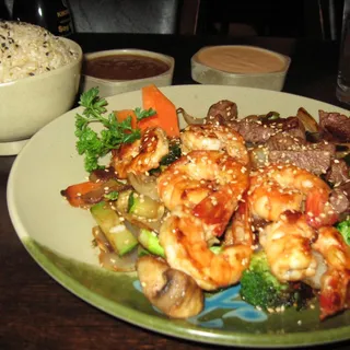 Hibachi Shrimp & Filet Mignon