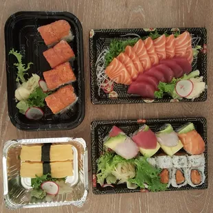 Yum! Loved everything except one of the specialty rolls with torched tuna, which wasn't very fresh (likely older tuna).