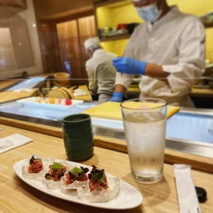 Crispy Rice Chips with Spicy Tuna