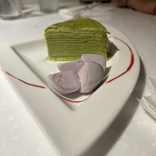 Matcha crepe cake