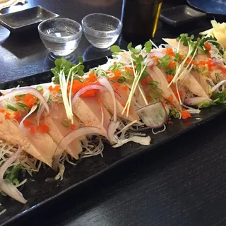 Garlic Albacore Tataki