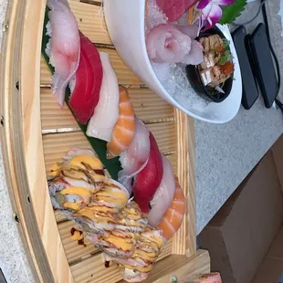 sushi and sashimi, food, sushi, sashimi