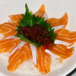 Salmon Ikura Don