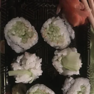 Cucumber sushi roll