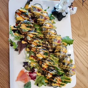 Volcano roll and x-men roll