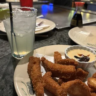 Katsu chicken with regular magarita