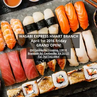 Wasabi Express now open at Centreville HMART