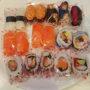 So yummy! Individually wrapped pieces to pick and choose were great!