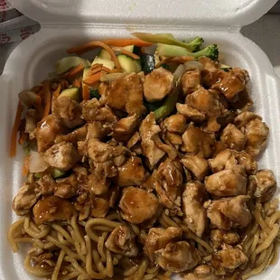 Chicken Teriyaki with lo mein