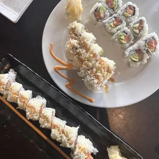 California Roll and Crispy Tempura Roll