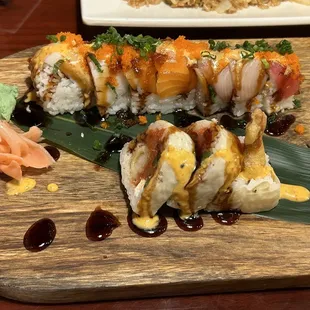 Crazy Roll (bottom)  and Yummy Yummy Roll (top)