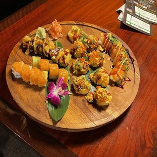 sushi, sashimi, sushi and sashimi, food