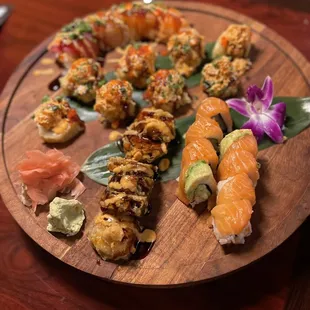 sushi, sushi and sashimi, food, sashimi