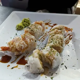 Special roll we created; snow crab and tempura shrimp no veggies - not bad but nothing &quot;special&quot;he either. $18.50