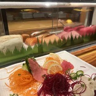 sushi and sashimi, sushi, sashimi, food