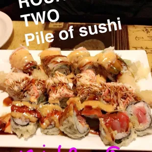 A pile of sush