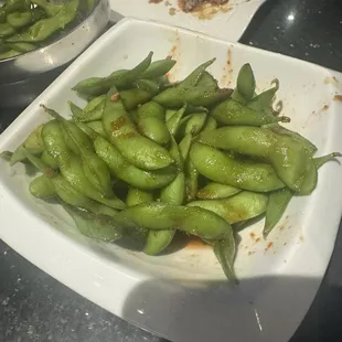 Spicy edamame