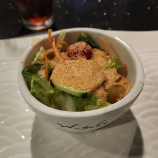 Salad with Ginger Dressing