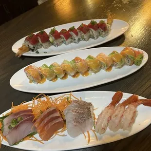 Sashimi &amp; rolls