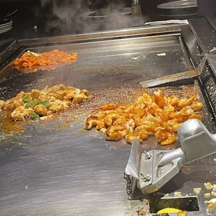 Back of the grill wasn't properly cleaned before meal prep