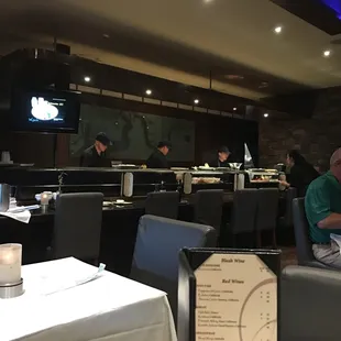 Sushi bar. Hibachi is available on the other side of the restaurant.