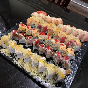 25. Crawfish Roll 33. Fall Angel Roll 37. Brooklyn Roll  I forgot the other 2 sushi rolls names