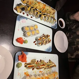 10. Kani Roll 1. Volcano Roll 26. Green Dragon Roll 31. Long Horn Roll