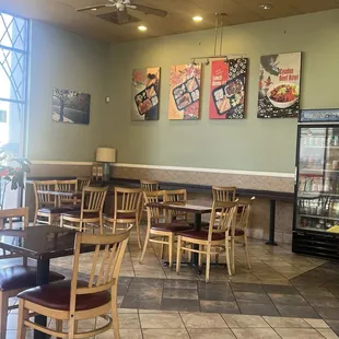 Inside the restaurant