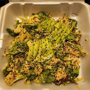 Spicy crab avocado salad