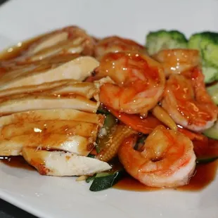 chicken &amp; shrimp habachi