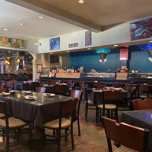 he interior of a restaurant