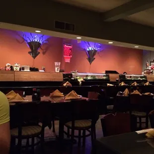 sushi and sashimi, interior