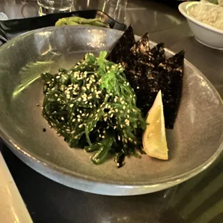 A3. Edamame and Seaweed Salad Combo