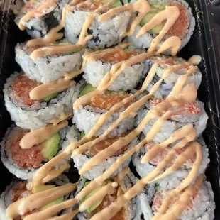 Spicy Combo 15pc Salmon, Tuna &amp; Crab