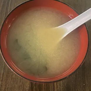 Soothing miso soup always delicious!