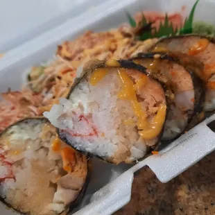 Dragon Roll #ricerollwithatasteofmeat