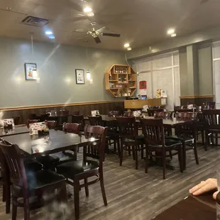 Empty Xmas Eve lots of to go orders