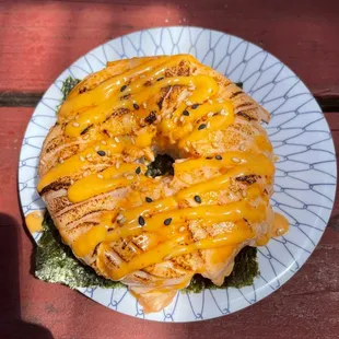 Seared Salmon with Crab Filling