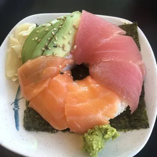 Sushi Donut with Krab Filling $7