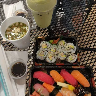 Sushi deluxe set was pretty good