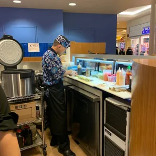 sushi and sashimi, interior