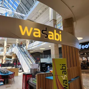 The entrance of the restaurant. It's an open location which is pretty cool.