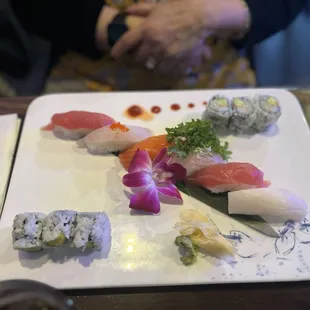 Sushi lunch special.