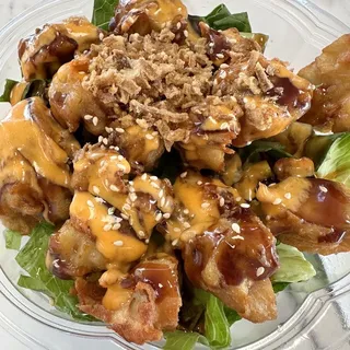 Popcorn chicken poke