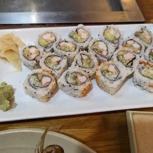 Tempura and california