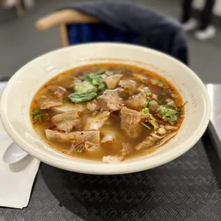 Beef Flank Pull Noodle Soup (spicy)