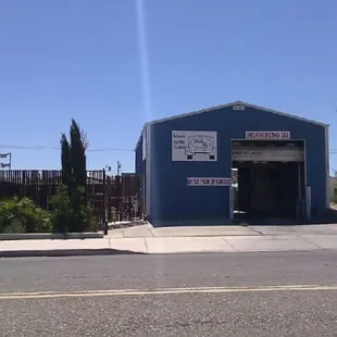 On Sierra Highway, South of the Donut Shop.