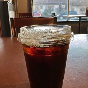 a cup of tea on a table