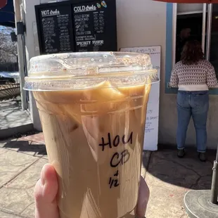 Cold brew with honey cinnamon syrup!